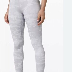 Lululemon Athletica Light Gray Camouflage Leggings